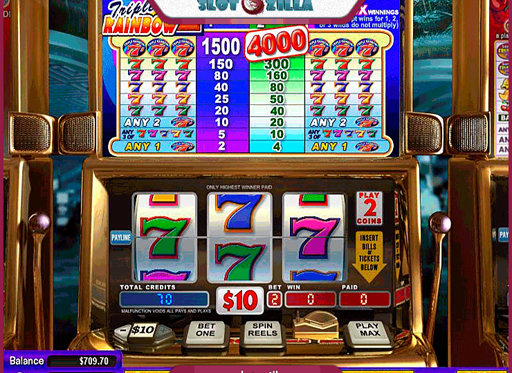 Triple Rainbow 7’s Slot